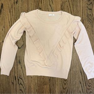 Gap merino blend sweater in blush pink, size M tall